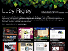 Lucy Rigley personal portfolio design website